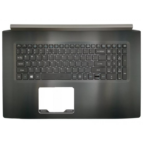 Carcasa superioara cu tastatura palmrest Laptop, Acer, Aspire 7 A717-71G, A717-72G, 6B.GPFN2.001, AM210000600, pentru placa video GTX 1060, iluminata, layout US
