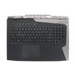 Carcasa superioara cu tastatura palmrest Laptop Gaming, Asus, ROG G703G, G703GI, G703GS, G703GX, G703GXR, G703V, G703VI, 90NR0HJ1-R31US0, 90NR0091-R31US0, 13NB0EU1P03X11, 13NB0EU0M07X11, iluminata, layout US