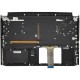 Carcasa superioara cu tastatura palmrest Laptop Gaming, Acer, Predator Helios 300 PH315-52, 6B.Q53N4.002, 6070B1601101, iluminata RGB, layout UK