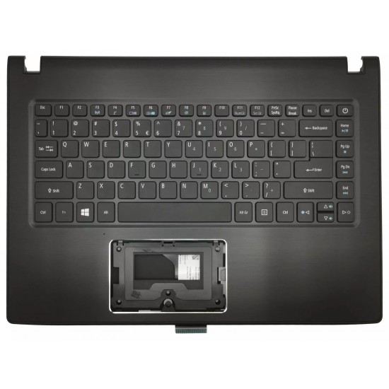 Carcasa superioara cu tastatura palmrest Laptop, Acer, E5-475, E5-475G, 6B.GF6N7.028, FBZ8V005010, iluminata, layout US