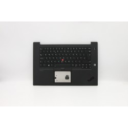 Carcasa superioara cu tastatura palmrest Laptop, Lenovo, ThinkPad P1 Gen 2 Type 20QT, 20QU, 5M10W78903, 5M10W78904, 02XR013, 02XR014, 46M.0GUCS.0127, iluminata, layout UK