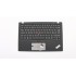 Carcasa superioara cu tastatura palmrest Laptop, Lenovo, ThinkPad X1 Carbon 5th Gen Type 20HQ, 20HR, 20K3, 20K4, 01LV348, 01LV349, AM12S000F00, iluminata, layout UK