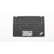 Carcasa superioara cu tastatura palmrest Laptop, Lenovo, ThinkPad X1 Carbon 5th Gen Type 20HQ, 20HR, 20K3, 20K4, 01LV348, 01LV349, AM12S000F00, iluminata, layout UK