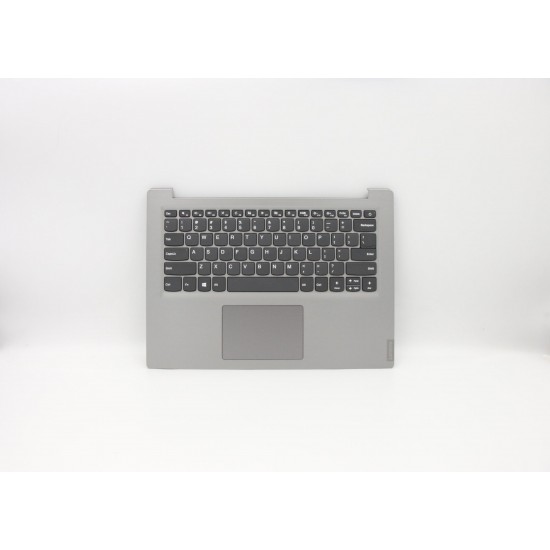 Carcasa superioara cu tastatura palmrest Laptop, Lenovo, V14-IKB Type 81YA, 5CB0X55775, AP1CS000710, AM1KD000100, gri, layout US