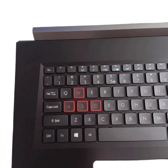 Carcasa superioara cu tastatura palmrest Laptop Gaming, Acer, Predator Helios 300 PH317-51, PH317-52, 6B.Q3DN2.001, AP222000700, pentru placa video GTX 1060, iluminata, layout US