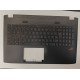 Carcasa superioara cu tastatura palmrest Laptop, Asus, ROG G552J, G552JX, G552V, G552VL, G552VX, G552VW, 90NB09I3-R31UK0, 13NB07Z1AP0231, 13NB07Z1AP04041, iluminata, layout UK