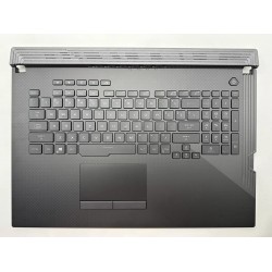 Carcasa superioara cu tastatura palmrest Laptop, Asus, ROG Strix G G731G, G731GV, G731GW, G731GU, G731GT, 90NR01T2-R32UI0, 90NR01T2-R32UA0, 13NR01Q2AP0301, G731GU-1B, iluminata, RGB 4-ZONE, layout US