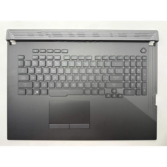 Carcasa superioara cu tastatura palmrest Laptop, Asus, ROG Strix G G731G, G731GV, G731GW, G731GU, G731GT, 90NR01T2-R32UI0, 90NR01T2-R32UA0, 13NR01Q2AP0301, G731GU-1B, iluminata, RGB 4-ZONE, layout US