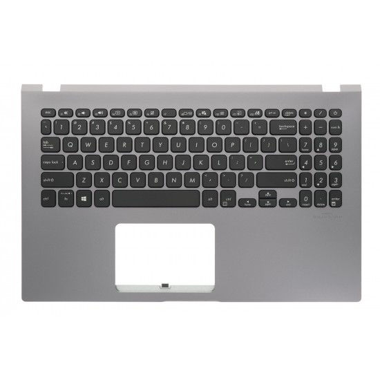 Carcasa superioara cu tastatura palmrest Laptop, Asus, X545F, X545FA, X545FB, X545FJ, 90NB0NQ2-R32UI0, 90NB0NQ2-R32US0, 90NB0NQ2-R32UA0, 13NB0NN2AP0211, 13N1-9XA0C01, X545FJ-1G, gri, layout US