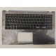 Carcasa superioara cu tastatura palmrest Laptop, Asus, VivoBook 15 X509F, X509FA, X509FB, 90NB0MZ2-R32UK0, 90NB0MZ2-R32UK1, X509FA-1G, 13NB0MZ2P03014-3, iluminata, gri, layout UK
