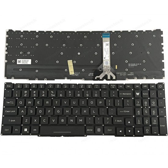 Tastatura Laptop Gaming, Acer, Predator Helios Neo 16 PHN16-72, N23C12, iluminata RGB, layout US