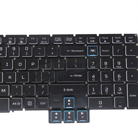 Tastatura Laptop Gaming, Acer, Predator Helios 700 PH717-71, N17Q11, iluminata, RGB, layout US