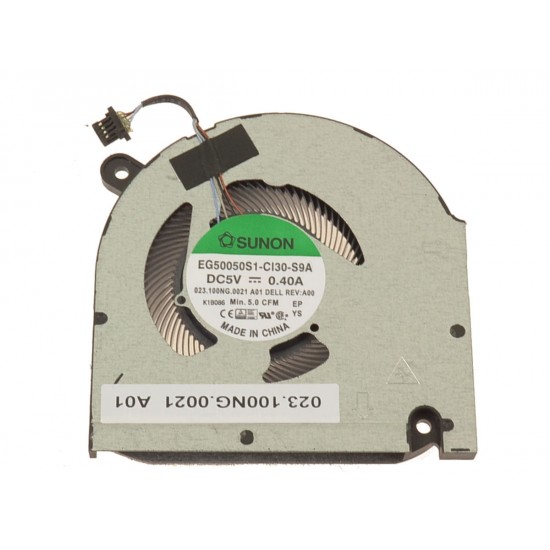 Cooler procesor Laptop, Dell, Vostro 7510, 0GJN2R, GJN2R, 6506ASHNF2000TN, 023.100NG.0011, EG50050S1-C130-S9A, 023.100NG.0021, 5V, 0.6A, CPU