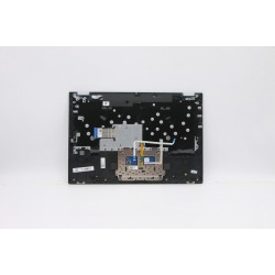 Carcasa superioara cu tastatura palmrest Laptop, Lenovo, IdeaPad C340-14API Type 81N6, 5CB0U42246, AP2GA000C20, cu slot fingerprint, iluminata, albastra, layout UK