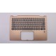Carcasa superioara cu tastatura palmrest Laptop, Lenovo, Yoga 720-13IKB Type 80X6, 81C3, 5CB0N67855, FA1YJ000700, AM1YJ000B00, AM1YJ000320, iluminata, fingerprint, Copper, layout UK