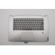 Carcasa superioara palmrest cu tastatura Laptop, Lenovo, FLEX-15IWL Type 81SR, 5CB0S17702, AM2G9000210, ET2G9000500, iluminata, cu fingerprint, gri, layout us