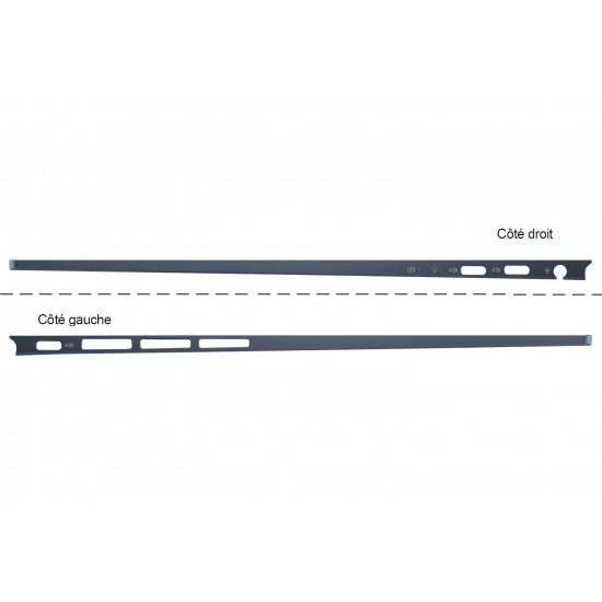 Carcasa superioara cu tastatura palmrest Laptop, Asus, ZenBook S 13 OLED UM5302T, UM5302TA, 90NB0WA1-R30US0, HQ20721682000, UM5302TA-8B, iluminata, albastra, layout US