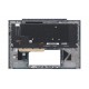 Carcasa superioara cu tastatura palmrest Laptop, Asus, ZenBook S 13 OLED UM5302T, UM5302TA, 90NB0WA1-R30US0, HQ20721682000, UM5302TA-8B, iluminata, albastra, layout US