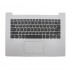 Carcasa superioara cu tastatura palmrest Laptop, Lenovo, IdeaPad 320-14IKB Type 80XK, 80YD, 5CB0N82229, AP13N000310, AM13N000100, DG421, argintie, layout US