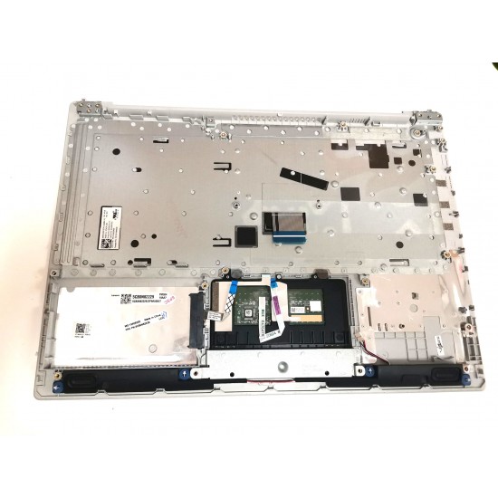 Carcasa superioara cu tastatura palmrest Laptop, Lenovo, IdeaPad 320-14IKB Type 80XK, 80YD, 5CB0N82229, AP13N000310, AM13N000100, DG421, argintie, layout US