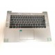 Carcasa superioara cu tastatura palmrest Laptop, Lenovo, IdeaPad 320-14IKB Type 80XK, 80YD, 5CB0N82229, AP13N000310, AM13N000100, DG421, argintie, layout US
