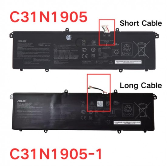Baterie Laptop, Asus, VivoBook 13 X321E, X321EA, 0B200-03750300, C31N1905, 3ICP5/70/81, 11,55V, 4210mAh, 50Wh