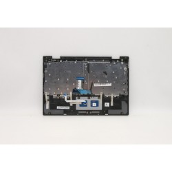 Carcasa superioara cu tastatura palmrest Laptop, Lenvo, Yoga 720-12IKB Type 81B5, 5CB0Q12259, 8S1102-02767, iluminata, Iron Grey, layout US