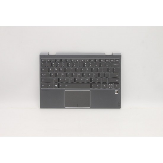 Carcasa superioara cu tastatura palmrest Laptop, Lenvo, Yoga 720-12IKB Type 81B5, 5CB0Q12259, 8S1102-02767, iluminata, Iron Grey, layout US