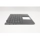 Carcasa superioara cu tastatura palmrest Laptop, Lenovo, Yoga 720-13IKB Type 80X6, 81C3, 5CB0N67813, EC1YJ000A00, AM1YJ000B00, AM1YJ000600, iluminata, fingerprint, Gri, layout UK