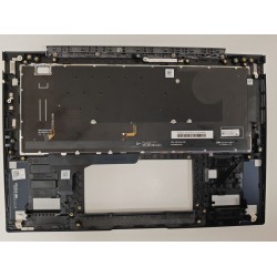 Carcasa superioara cu tastatura palmrest Laptop, Asus, ZenBook 14 UX3402V, UX3402VA, UX3402Z, UX3402ZA, 90NB10G1-R30US0, UX3402VA-2B, HQ207220DC000, NB5936B, iluminata, albastra, layout US