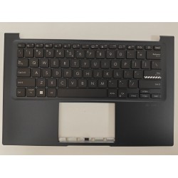 Carcasa superioara cu tastatura palmrest Laptop, Asus, VivoBook 14 X1404Z, X1404ZA, 90NB1001-R30UI1, X1404ZA-1B, 13NB1000M010111, 13NB1001AP04311, 39XJWTAJN40, FAXJW004010, iluminata, neagra, layout US