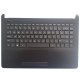 Carcasa superioara cu tastatura palmrest Laptop, HP, 14-BW, 14Z-BW, 925309-001, TSCEA0P1008020, EA0P1008020, neagra, layout US