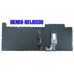 Tastatura Laptop Gaming, Asus, ROG Strix G17 G712L, G712LW, iluminata, RGB, 8 pini, neagra, layout US