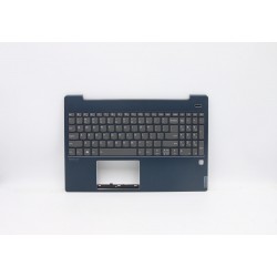 Carcasa superioara cu tastatura palmrest Laptop, Lenovo, IdeaPad S540-15IWL Type 81NE, 81Q1, 5CB0U42628, HQ2090062100000, Abyss Blue, iluminata, layout US