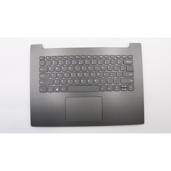 Carcasa superioara cu tastatura palmrest Laptop, Lenovo, IdeaPad 320-14AST Type 80XU, 5CB0R40359, AP185000350, AM13N000100, DG421, gri, layout US