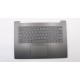 Carcasa superioara cu tastatura palmrest Laptop, Lenovo, IdeaPad 320-14AST Type 80XU, 5CB0R40359, AP185000350, AM13N000100, DG421, gri, layout US