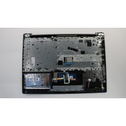 Carcasa superioara cu tastatura palmrest Laptop, Lenovo, IdeaPad 320-14AST Type 80XU, 5CB0R40359, AP185000350, AM13N000100, DG421, gri, layout US