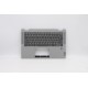 Carcasa superioara cu tastatura palmrest Laptop, Lenovo, IdeaPad Flex 5-14ITL05 Type 82HS, 82LT, 5CB0Y85389, 460.0K10K.0001, Fingerprint, Platinum Grey, iluminata, layout US