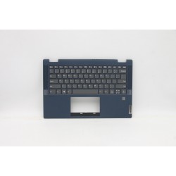 Carcasa superioara cu tastatura palmrest Laptop, Lenovo, IdeaPad Flex 5-14IIL05 Type 81WS, 81X1, 5CB1B36461, 460.0MD05.0001, Fingerprint, Abyss Blue, layout US