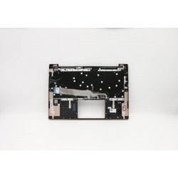 Carcasa superioara cu tastatura palmrest Laptop, Lenovo, IdeaPad S540-14IML Type 81NF, 5CB0S17258, AM2GE000B30, Cooper, iluminata, layout UK