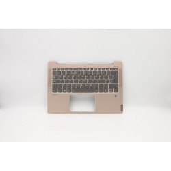 Carcasa superioara cu tastatura palmrest Laptop, Lenovo, IdeaPad S540-14IML Type 81NF, 5CB0S17258, AM2GE000B30, Cooper, iluminata, layout UK