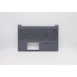 Carcasa superioara cu tastatura palmrest Laptop, Lenovo, Yoga 9-15IMH5 Type 82DE, 5CB0Z42400, 46M.0LHCS.0034, Storm Grey, iluminata, layout US