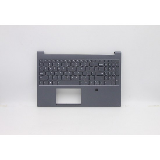 Carcasa superioara cu tastatura palmrest Laptop, Lenovo, Yoga 9-15IMH5 Type 82DE, 5CB0Z42400, 46M.0LHCS.0034, Storm Grey, iluminata, layout US