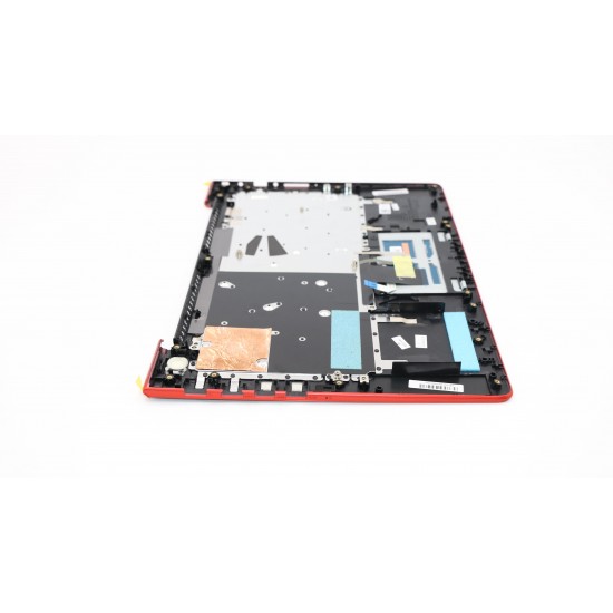 Carcasa superioara cu tastatura palmrest Laptop, Lenovo, Flex 4-1480 Type 80VD, 5CB0L45049, AM1JG000210, AM1JG000330, iluminata, neagra, layout UK