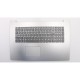 Carcasa superioara cu tastatura palmrest Laptop, Lenovo, IdeaPad V320-17ISK Type 81B6, 5CB0R20162, AP19D000510, AM143000500, DG721, Platinum Grey, layout US
