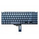 Tastatura Laptop, Asus, VivoBook 15 P1504D, P1504DA, P1504F, P1504FA, P1504J, P1504JA, P1504U, P1504UA, iluminata, argintie, layout US
