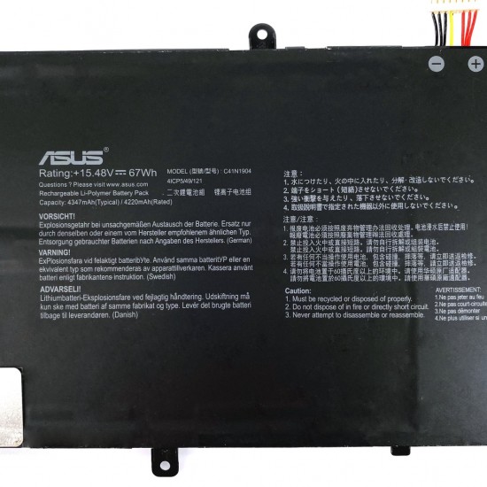 Baterie Laptop, Asus, ZenBook S 13 OLED UM5302, UM5302T, UM5302TA, C41N1904-1, 15.48V, 4210mAh, 67Wh