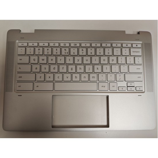Carcasa superioara cu tastatura palmrest Laptop, HP, ChromeBook X360 14A-CA, M76085-001, M76085-B31, EA0GI012010, alba, layout US