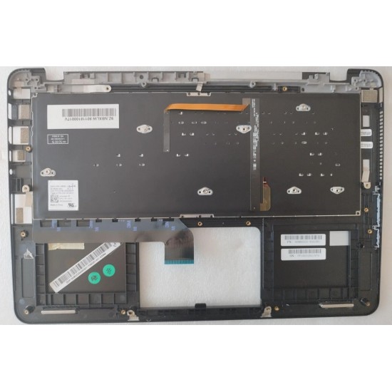 Carcasa superioara cu tastatura palmrest Laptop 2-in-1, Asus, ZenBook Flip UX360U, UX360UA, UX360UAK, 90NB0C03-R30GE0, 13NB0C03AM03211, iluminata, neagra, layout DE (germana)