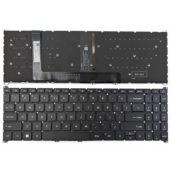 Tastatura Laptop, Acer, Aspire 5 A515-47, iluminata, neagra, layout us